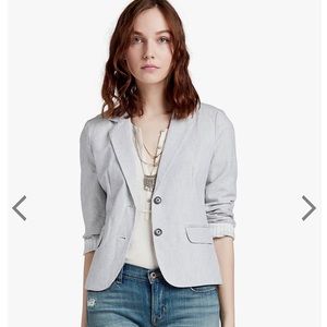 Lucky Brand Linen Blazer 0
